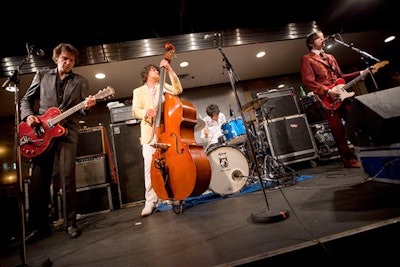 The Sadies gave a live performance in the lounge.