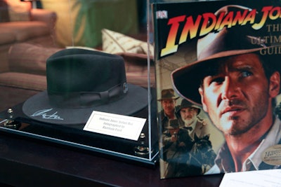 Auction items included an Indiana Jones hat signed by Harrison Ford.