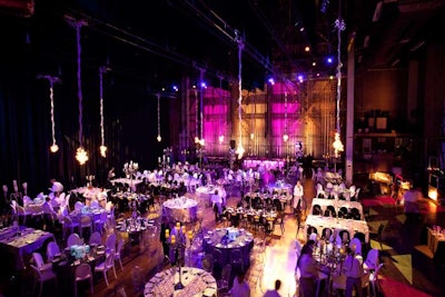 Table Toppers provided three, silver-toned linens.