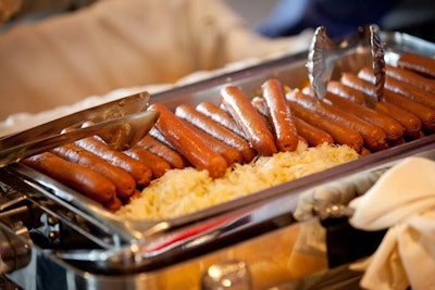 Snacks included traditional ballpark fare.