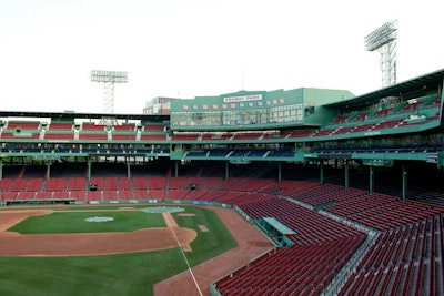 On Wednesday, employees headed to a party in Fenway Park.