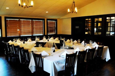 Matteo's has two private dining rooms, each with seating for 50 and a 50-inch flat-screen TV.