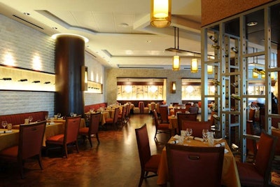 Napa, in the Peabody Orlando, is a 5,000-square-foot restaurant with seating for 200 and a private dining room that can accommodate 20.