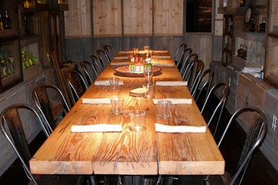 El Segundo Sol's tequila tasting room has room for 14 guests for private dining and tasting flights. There are three private rooms in all.