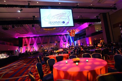 Held at the Marriott Wardman Park Hotel, the event had a Venetian theme with lots of pink uplighting.