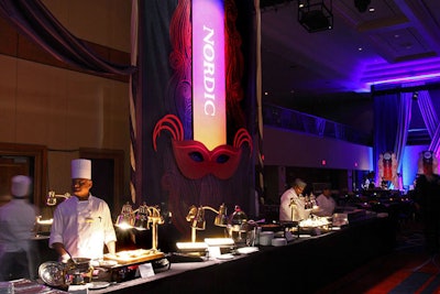 Nordic countries sponsored a themed catering pavilion after the award ceremony.