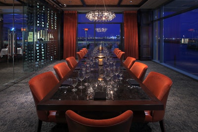 Del Frisco’s Double Eagle Steakhouse has two private dining rooms.
