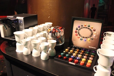Nestlé Group's Nespresso was another partner in the event. The brand set up stations throughout the space, places for guests to sample its espresso drinks.