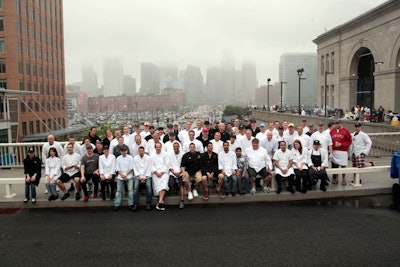 Some 40 chefs prepared items for the walk-around tasting.