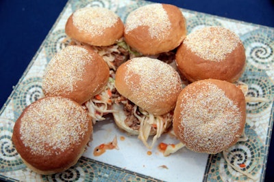 Chefs from Butter Cafe offered pulled pork sliders.