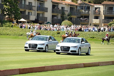 Audi was among the event sponsors, and the automaker's vehicles drove onto the field to kick off the event.