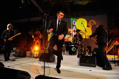 Bryan Ferry performed for the crowd following the auction. The English musician was reunited onstage with one-time collaborator Johnny Marr from the Smiths.