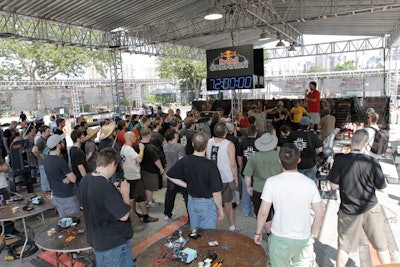From submissions, Red Bull whittled the list of hackers, engineers, and artists to 16 teams of four, which competed in Brooklyn starting on July 7. The Red Bull Creation finalists had 72 hours to conceive and build their projects, which had to be able to move the weight of a person between two points.