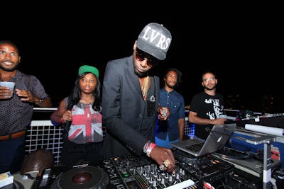 A slew of DJs spun tunes at the event, including Theophilus London, who performed in the evening.