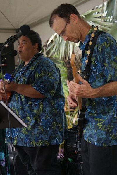 The Hawaiian Trio took to the stage to perform Hawaiian music throughout the weekend for the Music of the Islands celebration.