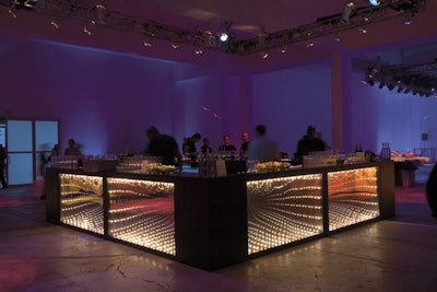 “Bars have become a central, eye-catching focal point. As facades have become more decorative and design-driven over the years, they can be used as an amazing centerpiece for an event.” Brittany Lucas, Suite 206, Dallas(Pictured: A bar from Rentquest at the Whitney Museum’s Art Party in New York in 2007)