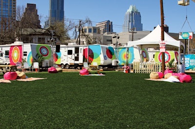 The team created a clever mobile home park for HP during the 2011 SXSW music festival.