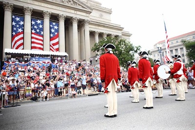 The U.S. Army 3rd Infantry 'The Old Guard' Fife and Drum Corps performed at the beginning of the program.