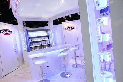 All in white to mirror its packaging and “plain extraordinary” tagline, yogurt maker Fage enlarged its space by 30 percent, allowing for the addition of upgraded display cases and a private meeting room.