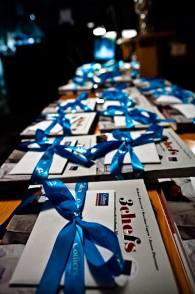 Each guest received a signed copy of Bonacini's new book, Three Chefs: The Kitchen Men, as well as recipes from the evening.