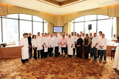 More than 30 chefs provided snacks for the walk-around tasting.