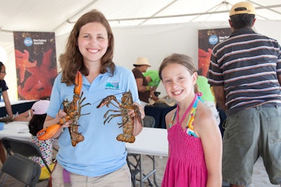 The New England Aquarium was one of the sponsors of a new children's learning center.