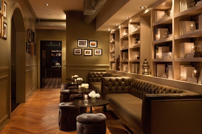 The Library lounge is on the second floor of the Redbury hotel in Hollywood.