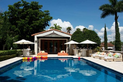 Villa Vecchia's poolside area was the backdrop for iRenew's first Beauty Bungalow event.