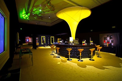 The space hosted cocktail parties and events, besides serving to introduce the brand.