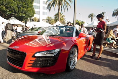 Audi showed off its luxury vehicles.