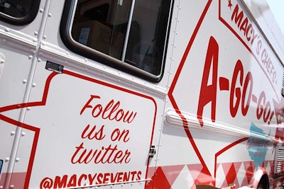 Macy's used the truck to help attract followers and fans on Facebook and Twitter.