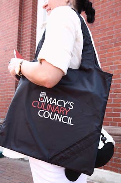 Attendees who liked the company on Facebook received a free reusable shopping tote.