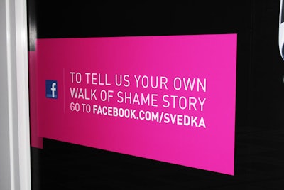 Svedka's marketing campaign also has an online extension, encouraging Facebook fans to share their most embarrassing walk of shame stories. Consumers will be invited to vote on their favorite tale, the winner of which will be reenacted as a short film.
