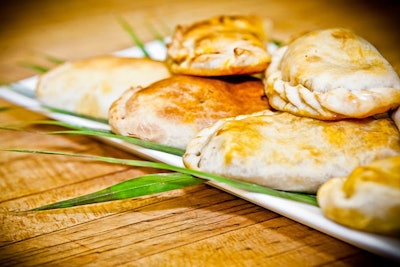 Argentinean empanadas were on the menu.