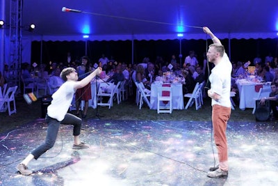 During dinner, People Get Ready entertained with a piece developed as part of the residency program at the center.