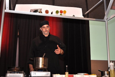 Chef Tom Azar of City Hall demonstrated how to make gumbo.