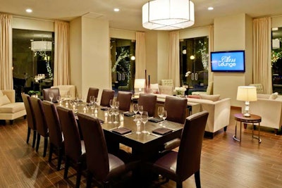 The InterContinental's new Glass Lounge event space has room for 90.