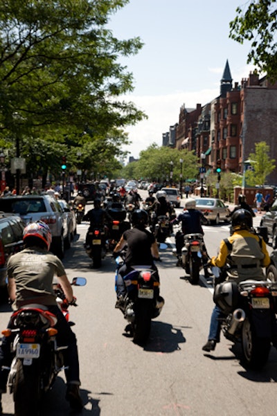 Starting at the King of Prussia Mall in Pennsylvania on July 31, the second philanthropic rally from Kiehl's toured the East Coast, with brand president Chris Salgardo and Le Mans racer Alain de Cadenet leading the pack. In Boston on August 4, some 20 riders participated in the fund-raiser.