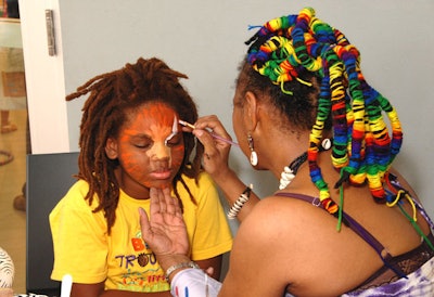 Organizers brought back face painting as one of the activities for children.
