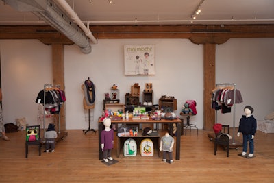 Mini Moche designed its pop-up to look like its downtown retail store.