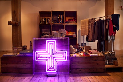 The Drake General Store styled its pop-up to look like its retail stores.