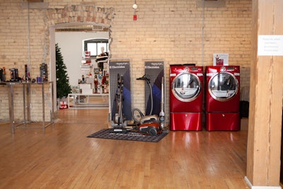 Electrolux brought its large appliances into the Burroughes Building.