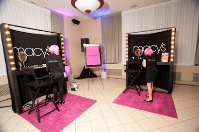 Makeup artists from sponsor Lancôme provided touch-ups.