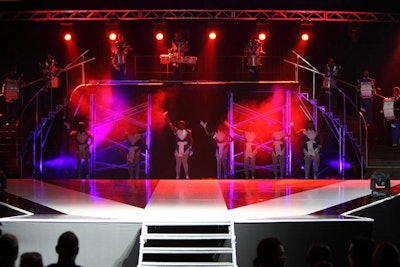 Frost designed the set for the International Academy of Design & Technology's 'Imagine' Fashion Show.