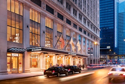 The JW Marriott Chicago is housed in a former bank building designed by famed architect Daniel Burnham.