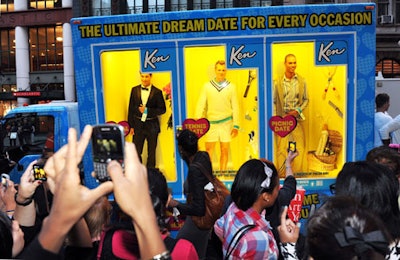 Last year, Mattel brand Barbie put models dressed as Ken dolls inside a glass-paneled truck and encouraged shoppers to track its movements via Facebook, Twitter, and Foursquare. This year the company will create a social scavenger hunt involving QR codes, a dress-up closet inside a double-decker bus, and Twitter.