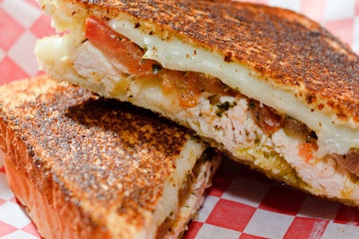 The Muncheeze Truck is now serving grilled cheese at events in the Las Vegas area. Menu items include sandwiches with bacon, grilled sirloin steak, or grilled chicken breast, plus sides like tomato soups and mac bites. A new menu is slated to hit the streets in mid-September.