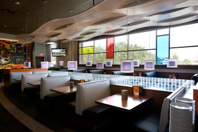 The restaurant has seating for 225 in a contemporary setting.