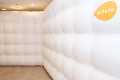 Inflate's inflatable cubes, which average 12 by 15 meters, present blank canvases for branded experiences and have appeared at international events for companies such as Garnier and Dior.