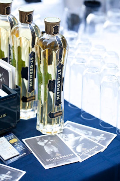Offerings at the open bar included St. Germain liqueur.